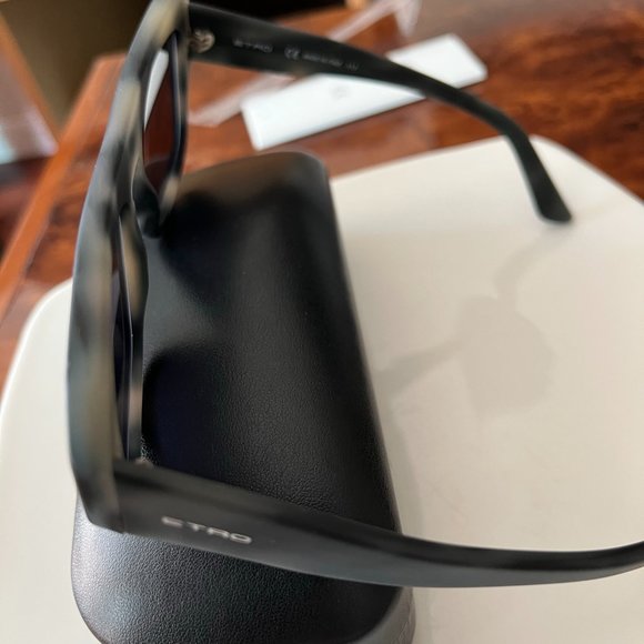 NWT BEATIFUL ITALIAN DESIGNER SUNGLASSES BY ETRO - Matte Grey Havana - Picture 6 of 6